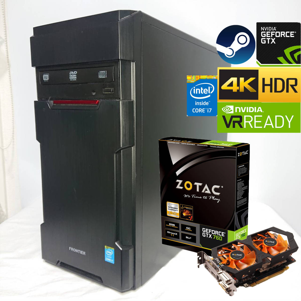 公式通販 ゲーミングPC Nvidia geforce gtx 0 i7-4790 4GB Core | i7