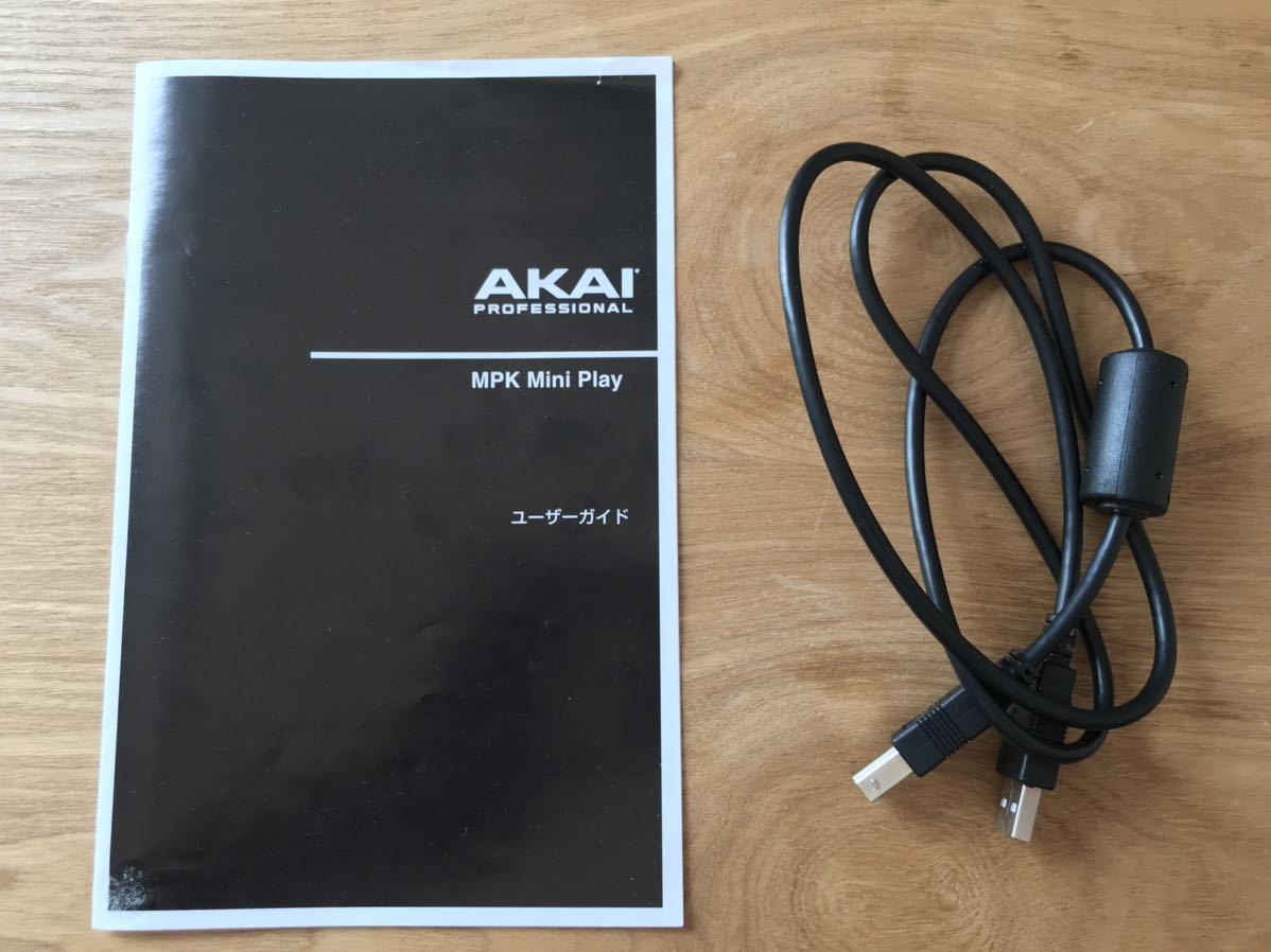 【中古】AKAI　MPK mini play　スタンドアローン・ポータブルMIDIキーボード/USBケーブル/ユーザーガイド　ベロシティ対応25鍵_4