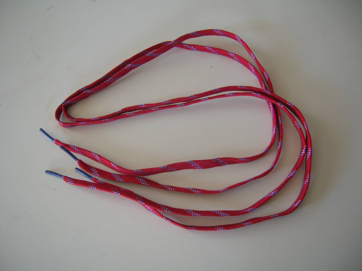 おしゃれな　靴ひも　赤　未使用_1