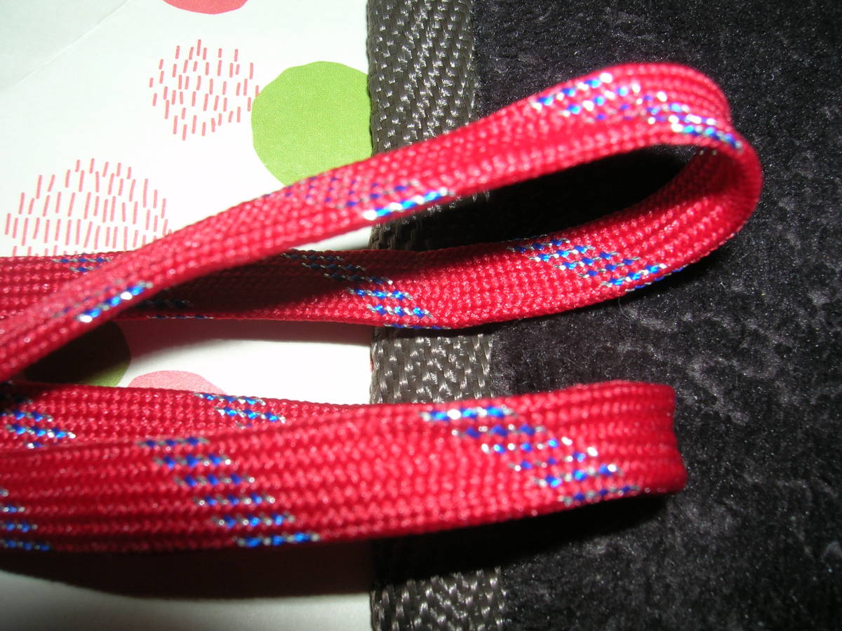 おしゃれな　靴ひも　赤　未使用_3