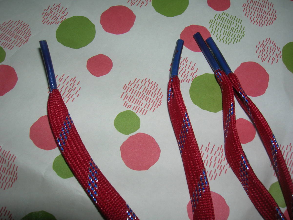 おしゃれな　靴ひも　赤　未使用_5