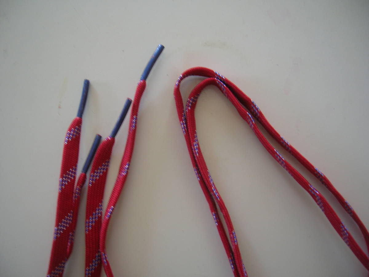 おしゃれな　靴ひも　赤　未使用_6