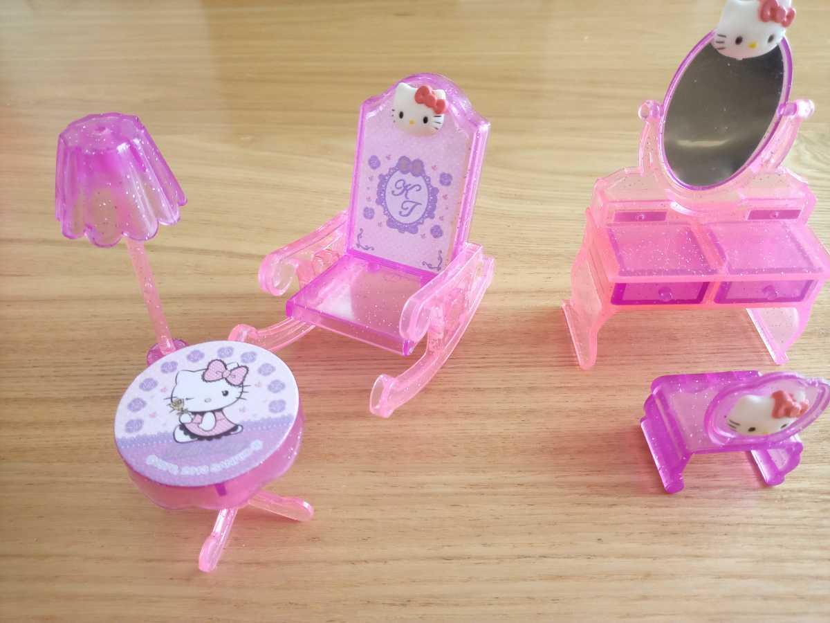 ハローキティ ラブリールーム カバヤ ミニチュア USEDカバヤ ラブリールーム ハローキティ ミニチュア家具 ドール