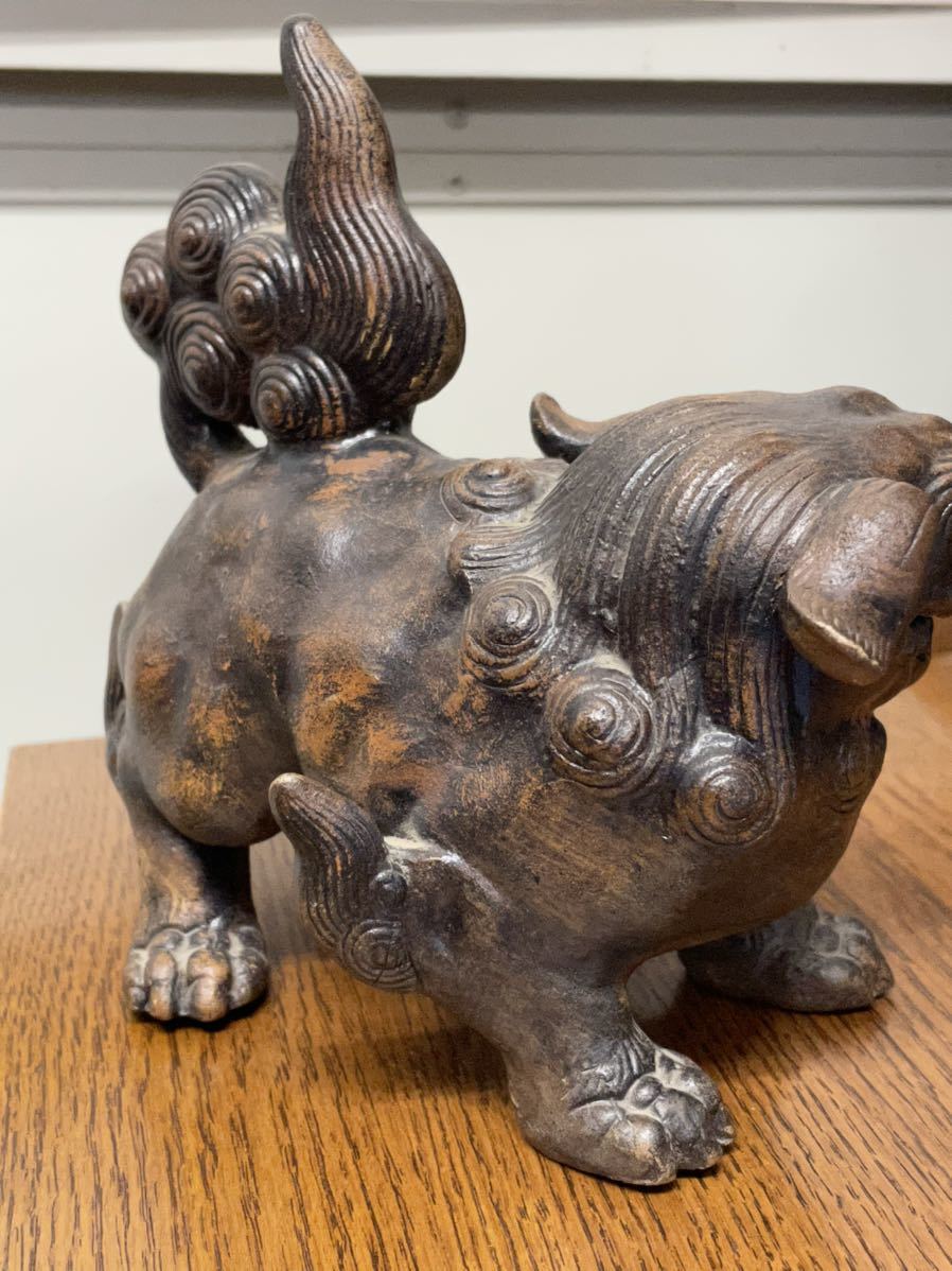 備前焼　古備前　獅子　置物　D　R7072B 置物 古備前 獅子 - 時代物 備前焼 Yahoo!オークション 「備前 D