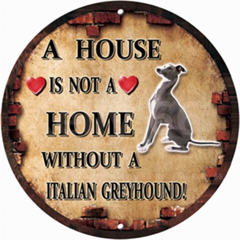国内初の直営店 メタル サイン ブリキ 看板 金属製 プレート 注意 警告 危険 動物 ペット 犬 番犬 イタリアン グレイ ハウンド 4360 Supplystudies Com