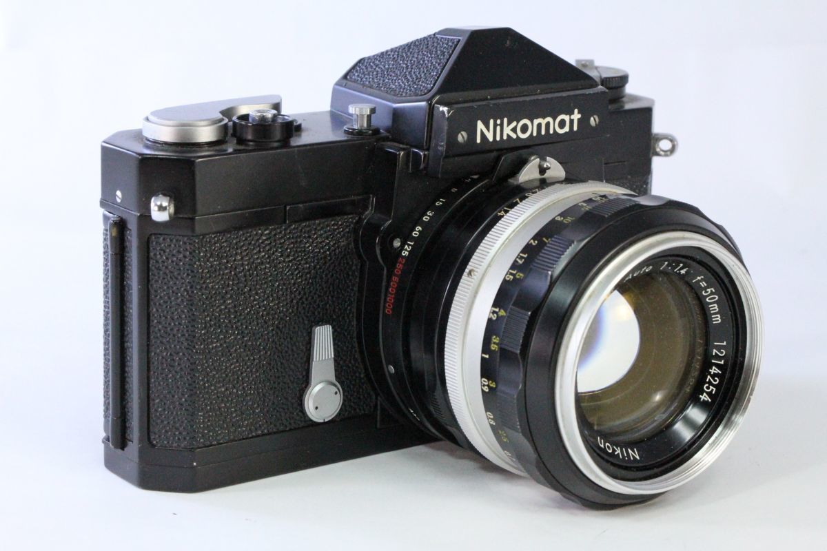 完全実用☆ニコン Nikon Nikomat FTN ブラック+Nikkor-S Auto 50mm F1.4☆