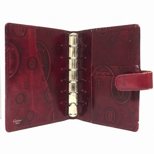 カルティエ ハッピーバースデー 手帳 Cartier ピンク 手帳カバー