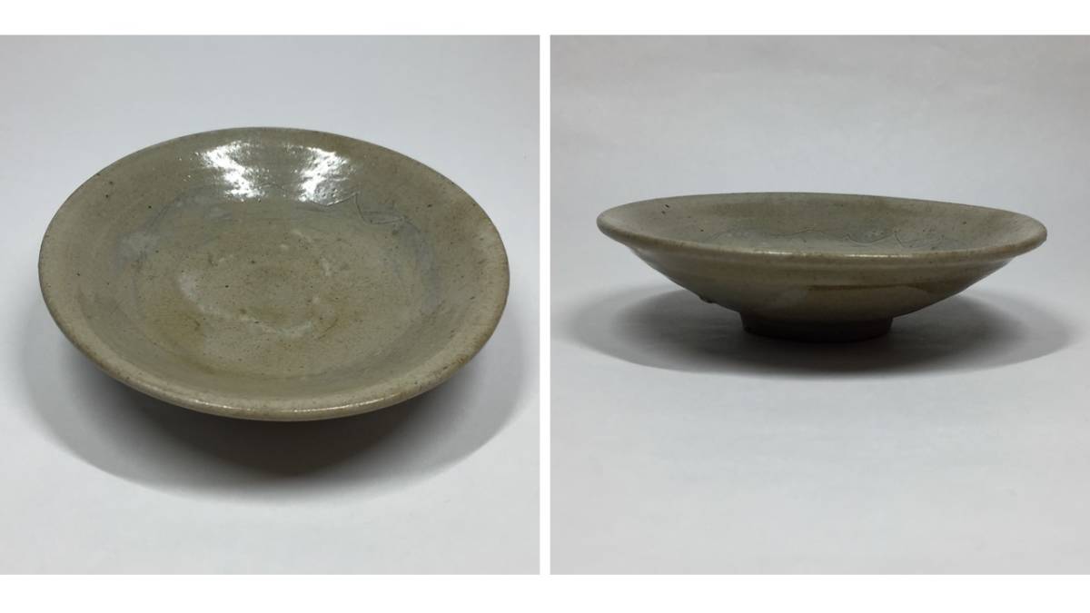 無地刷毛目盃李朝初期