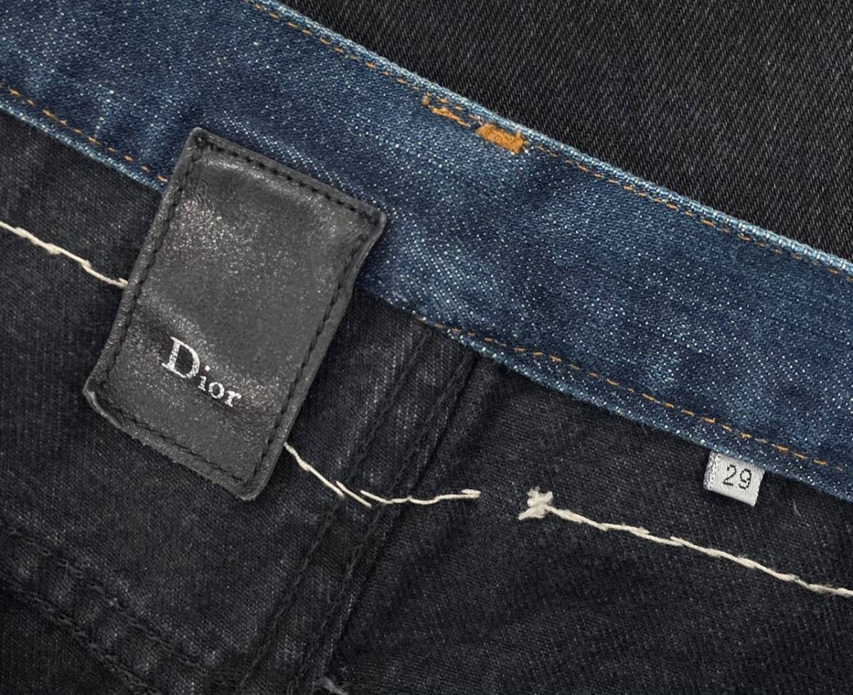 エディ 期 国内正規 名作 □ Dior Homme 06AW コンバイン デニム 