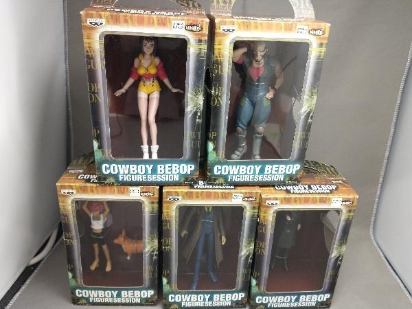 【未開封】COWBOY BEBOPフィギュア 全5種 カウボーイビバップ ガシャポン \u0026 全5種セット フィギュアセッション 再販