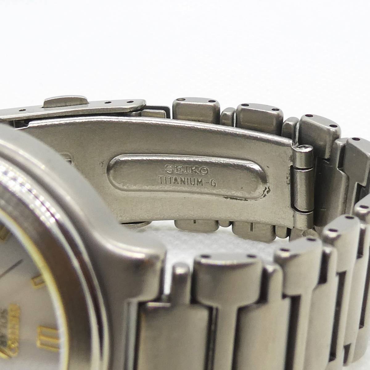 現状稼働中 1円 SEIKO セイコー SOLAR ソーラー TITANIUM チタニウム 