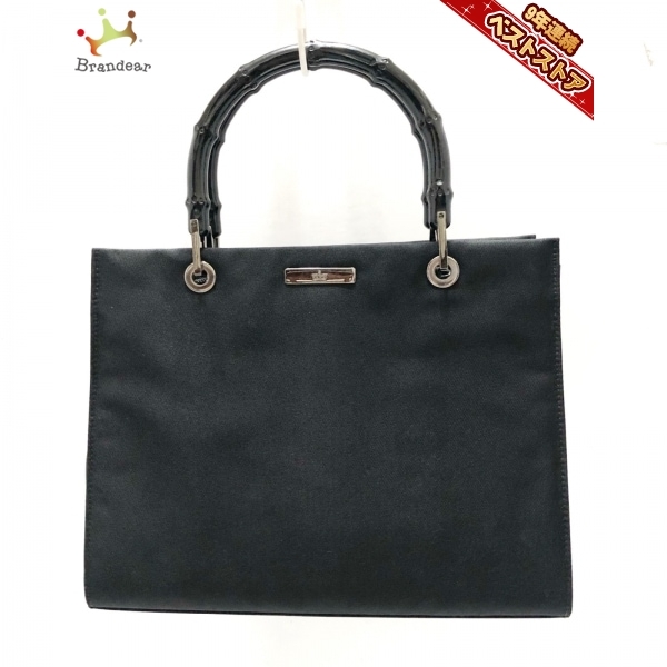 グッチ GUCCI ハンドバッグ 0021016 バンブー ナイロン 黒 バッグ