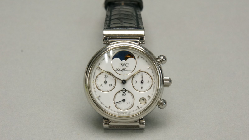 ww84 正規 IWC 美品 シャフハウゼン 3735 リトルダヴィンチ ムーンフェイズ レディース 純正ブレス 電池交換済