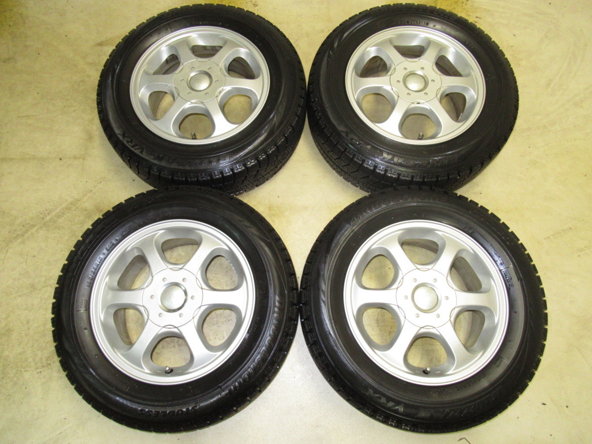 青森発】中古 アルミ ホイール 社外 T.R.G 15x6J 5H エアキャップ無し