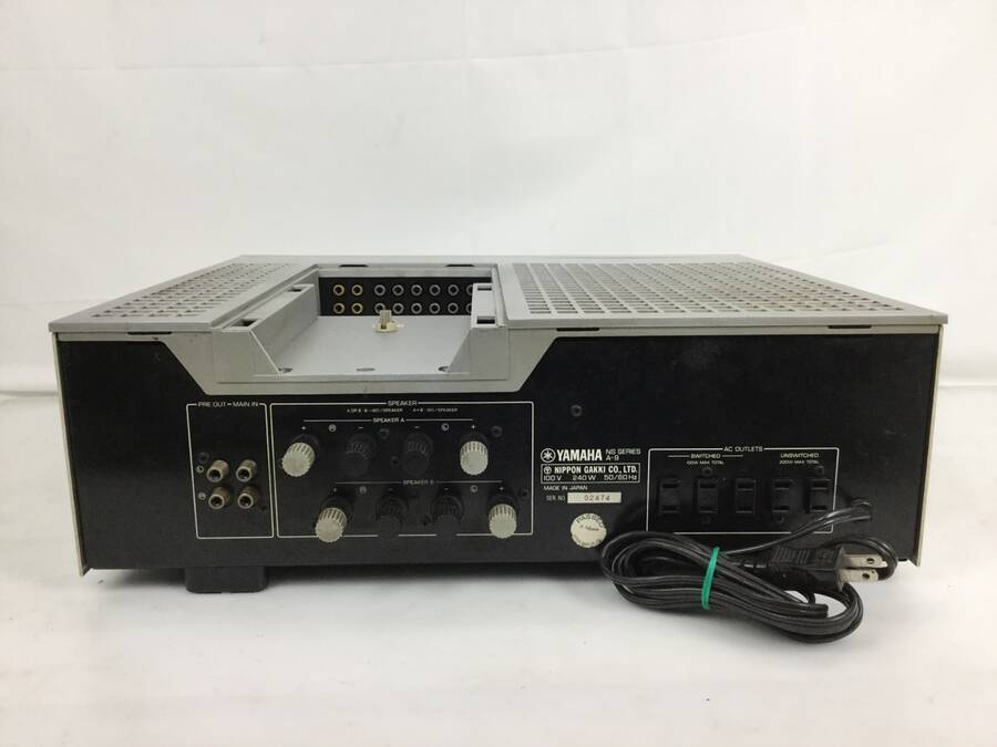 D-02039 YAMAHA ヤマハ A-750 プリメインアンプ 現状品 一部音