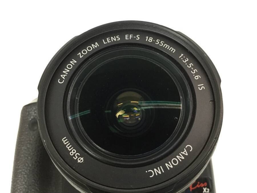 Canon EOS Kiss X2 DS126181 EF-S /φ 58mm/1：3.5-5.6 /18-55 mm搭載 デジタル一眼レフカメラ●現状品 EOS Kiss X2 &frasl;XSi Ⅱ デジタル一眼カメラ