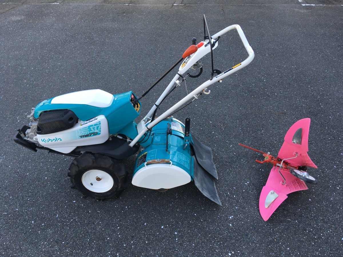【引取限定】【中古品】クボタ 耕運機 トラクター TRS70 6.2馬力 動作確認済 / ITHGEI3H9HZ8　〇