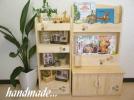 ハンドメイド★お絵かきテーブル♪ディスプレイ本棚★クローバー_1