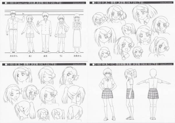 Kiss Sis キスシス 設定資料 第2話 原画 設定資料集 売買されたオークション情報 Yahooの商品情報をアーカイブ公開 オークファン Aucfan Com