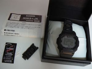 CASIO☆カシオ G-SHOCK 3063-JA/ブラック 電波時計・ソーラー(TOUGH 