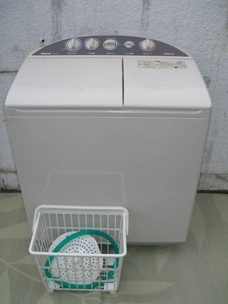 中古】ナショナル 2槽式電気洗濯機4.5Kg：NA-W45A1☆動作品(5kg未満 