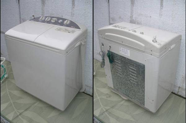 中古】ナショナル 2槽式電気洗濯機4.5Kg：NA-W45A1☆動作品(5kg未満