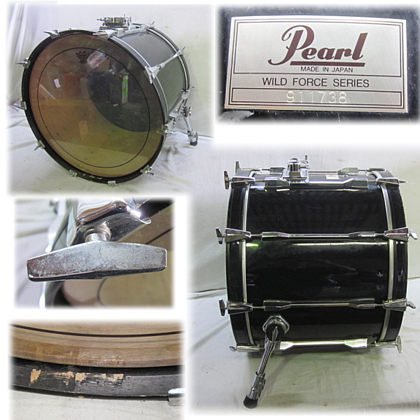 ■ioy0723■Pearl パール　ドラムセット　WILD FORCE SERIES　SABIAN　打楽器■ パール バスドラム ワイルドフォース Pearl WILD FORCE SERIES(バス