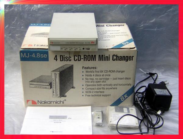S0476 Nakamichi MJ-4.8si 4連装 \CD-ROMドライブ p◇ナカミチSCSI外付け4連装CDドライブMJ-4.8se(外付けCD-ROMドライブ