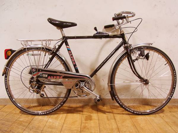 セミドロップ!!片倉シルク alpha silk 昭和自転車 実動車(ロードバイク