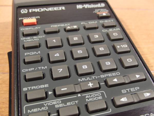 整備品】PIONEER ハイビジョンLD HLD-X0用リモコン CU-HLD002(リモコン