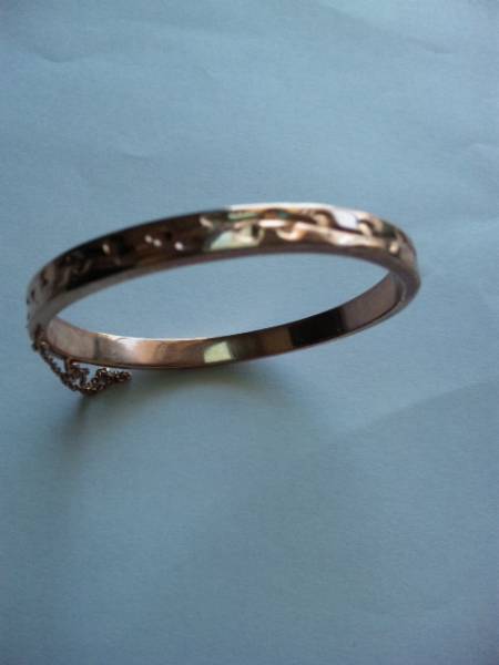 ＊agete＊アガット ピンクゴールドバングル_1