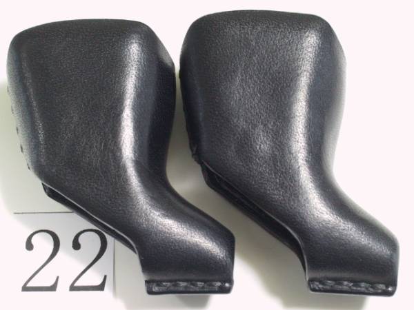 カンパ用　革製ブレーキフード（黒・２２）_3