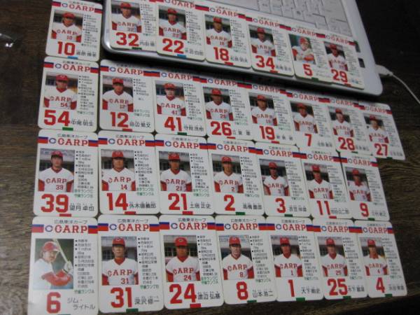 タカラプロ野球ゲームカード広島53年度版 江夏豊他 シングルカード 売買されたオークション情報 Yahooの商品情報をアーカイブ公開 オークファン Aucfan Com