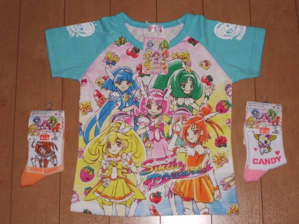 スマイルプリキュア 半袖Tシャツ＆靴下2足セット♪(110（105～114cm