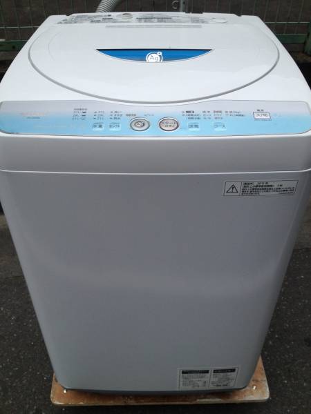 美品 11年製 シャープ 全自動洗濯機 5.5kg ES-GE55L-A イオン_1