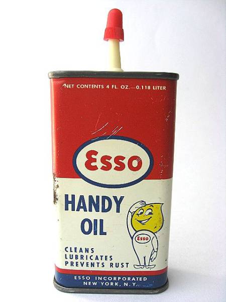 1950’s エッソ ESSO オイルドロップ ビンテージ オイル缶 OIL缶 所ジョージ 世田谷ベース アドバタイジング ロッカーズ ...
