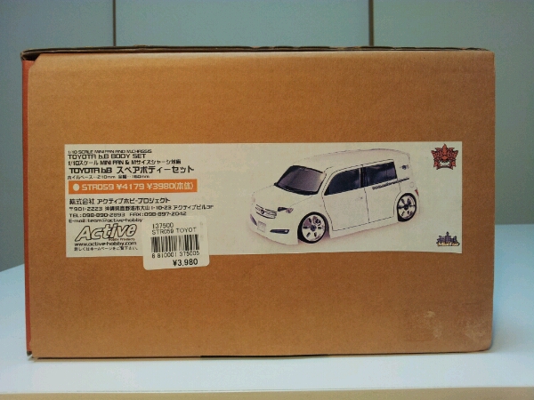 アクティブホビー Mサイズ トヨタ bB 新品クリアボディ_1
