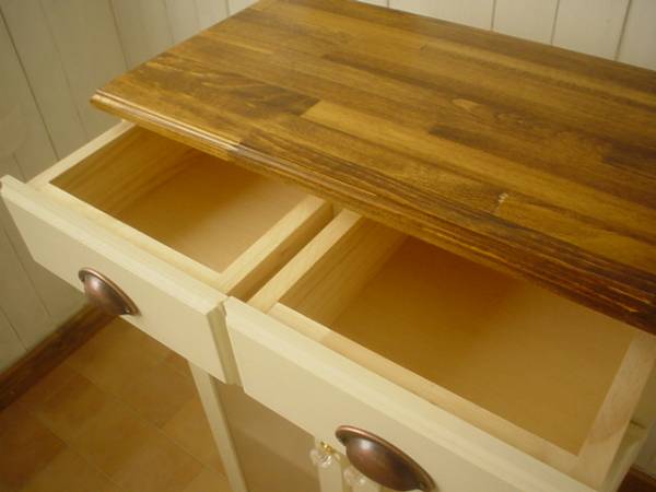 ハンドメイド★アンティーク風キャビネット_2