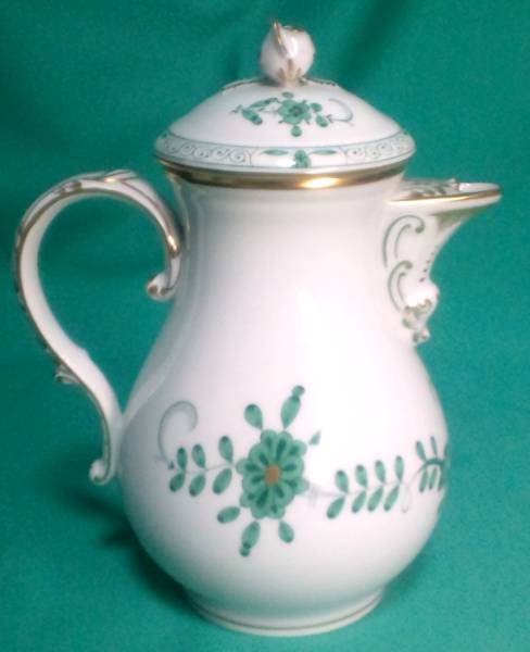 1級美品 マイセン MEISSEN インドの華 グリーン 5人 20点セット_2