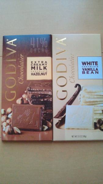 ☆GODIVA　板チョコレート２枚☆_1