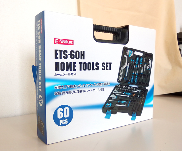 【全国無料，本物保証】 E-Value ホームツールセット メンテナンス/DIYに ハードケース入り 60ピース ETS-60H 札幌市 屯田店(工具セット)｜売買されたオークション情報、yahooの商品情報をアーカイブ公開 - オークファン 工具セット