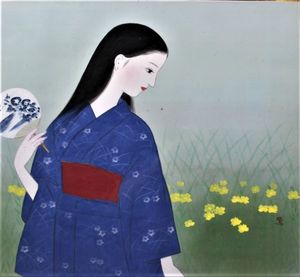 人気ブランドの新作 日本画 小栗 正絵画 癒しの色合い 白馬 馬の絵 絵画 タペストリ Erfurtacademy Com
