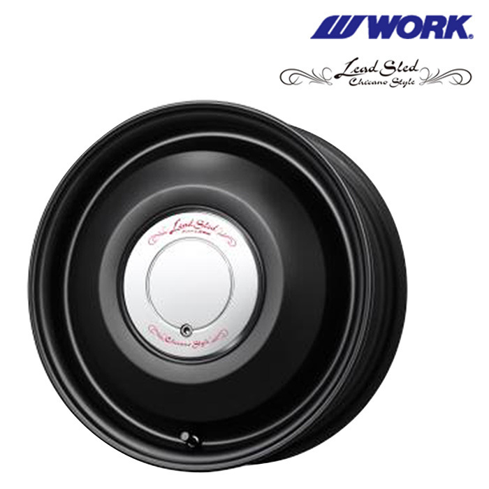 ワーク WORK 新作 アルミ ホイール LEADSLED レッドスレッド 限定カラー マッドブラック MBL 4本セット 14インチ 4.5J +45 4/100 軽 ミニ ワーク WORK LEADSLED 限定 数量限定LEADSLED レッド
