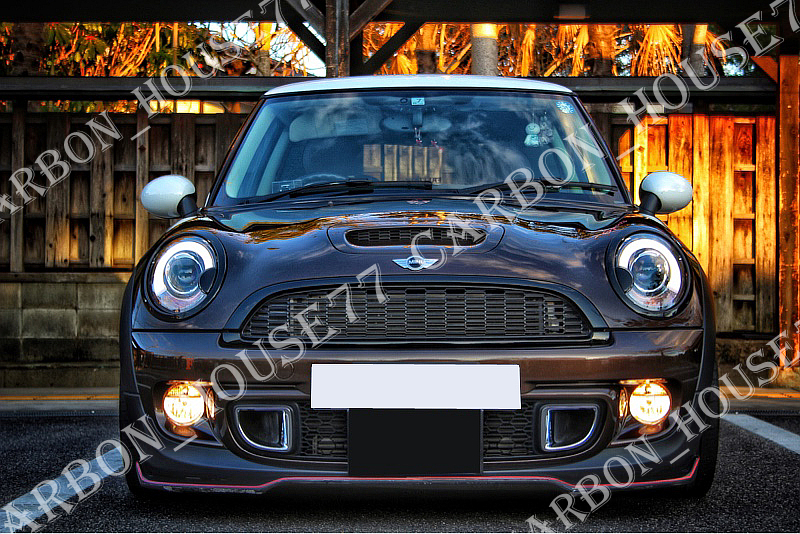 ☆BMW MINI R55 R56 R57 クーパーS 後期 カーボン フロント リップ 