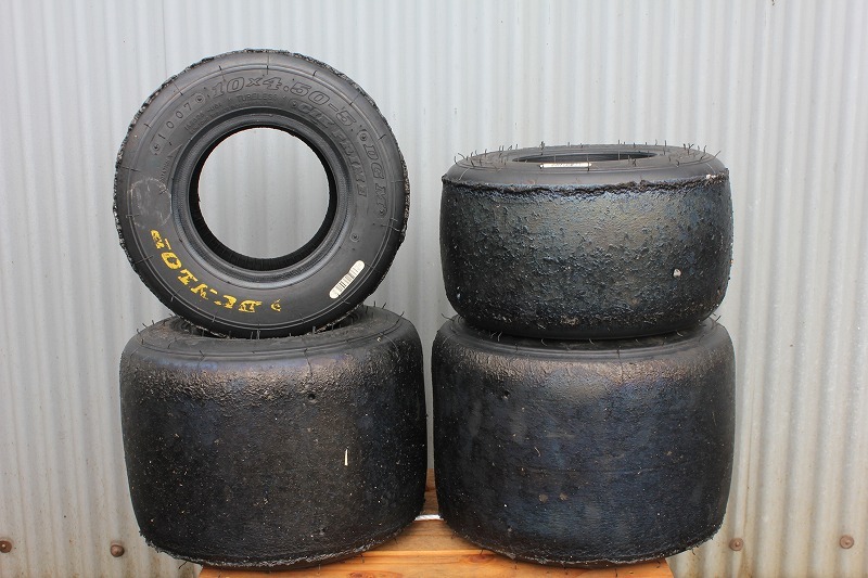 グレー1枚 t414】ダンロップ DUNLOP ハイグリップ DGM レーシングカート スリック