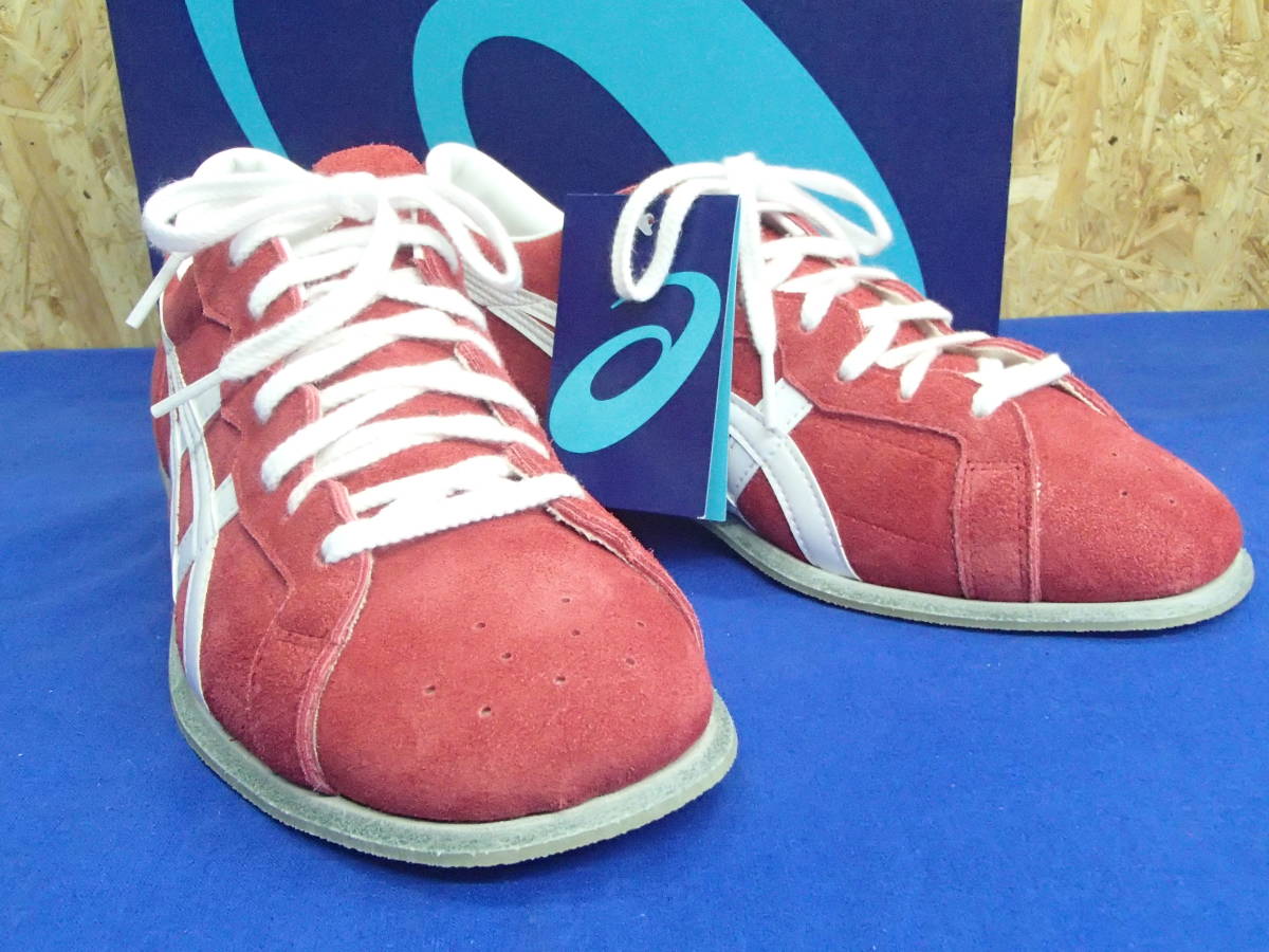 ■□未使用品 asics アシックス ウエイトリフティング 727 レッド×ホワイト 27cm TOW727.2301□■