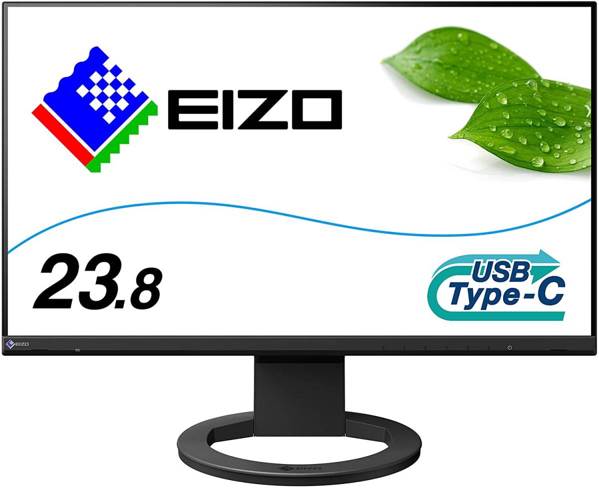 EIZO FlexScan EV2480BK ブラック　[23.8型／ワイド／フルHD] USB-C接続 PCモニター　 FlexScan - EIZO 0 23,8 価格比較