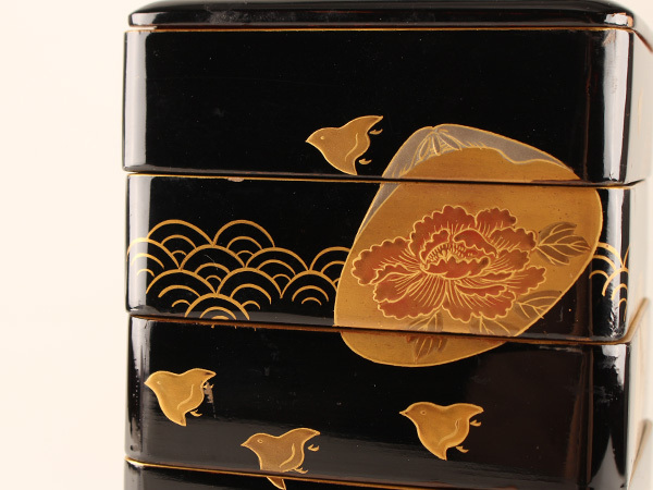漆器 桜蒔絵 和骨董 日本の美しいもの 金蒔絵 五段重 文化遺産
