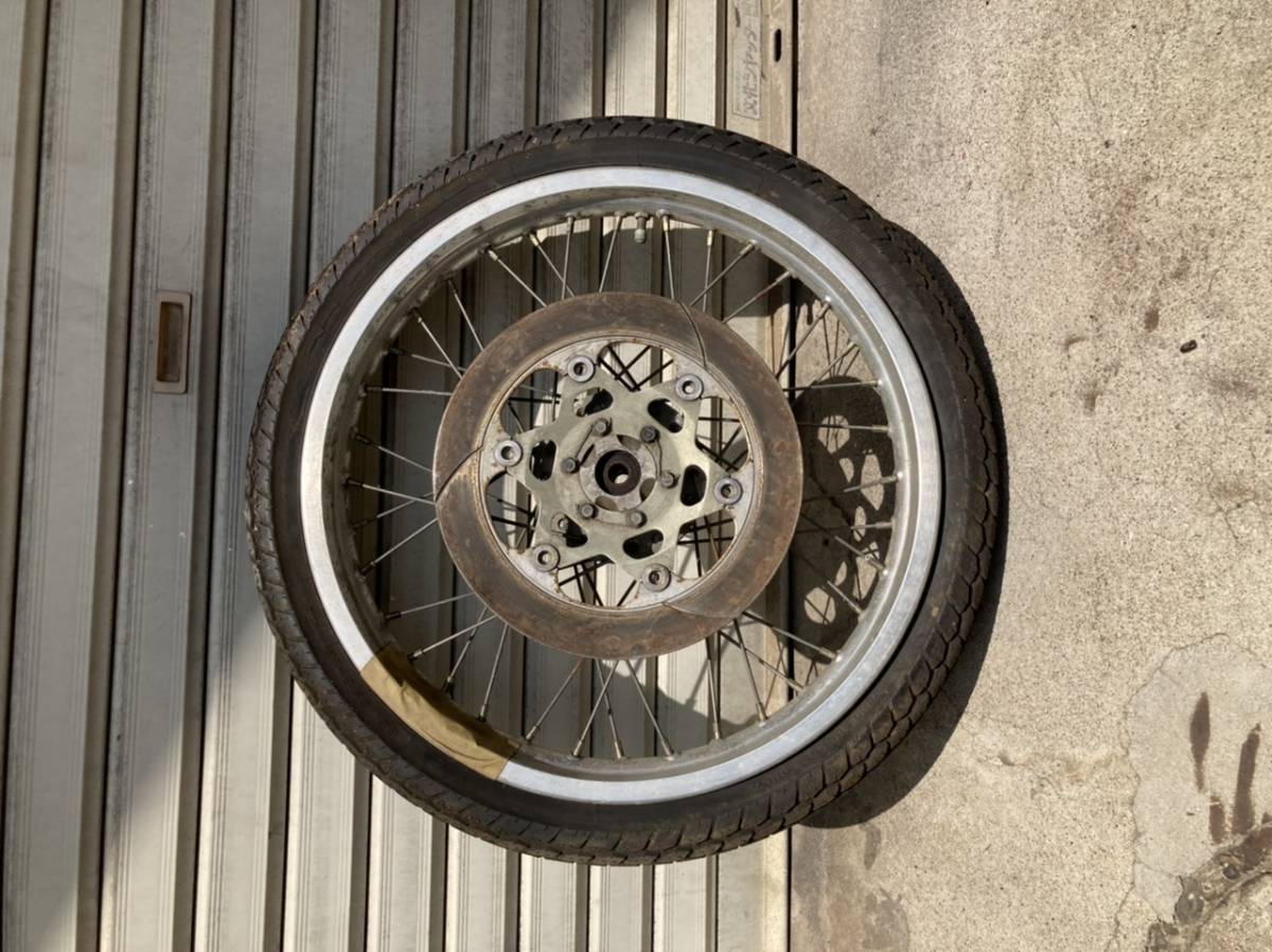 スーパーカブ プロ用 フロントホイール［ ブレーキパネル / 新品タイヤ