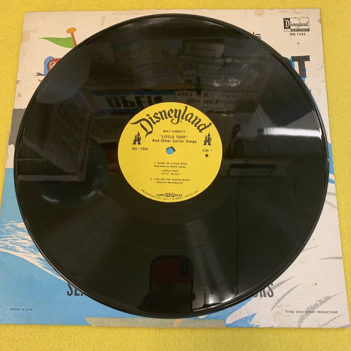 【Walt Disney★ディズニー】1962 Little Toot/Chip 'N' Dale チップとデール★LP レコード・Record・Vinyl★子供・チャイルド★WDP
